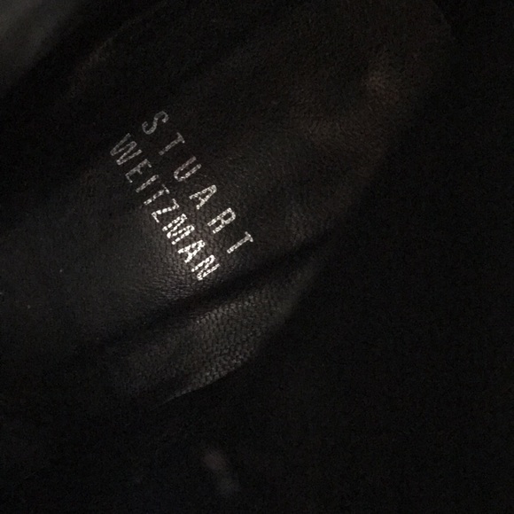 Stuart Weitzman NAPPA Leather SKIPAROUND Mid-Calf Moto Boots RARE - Picture 9 of 11